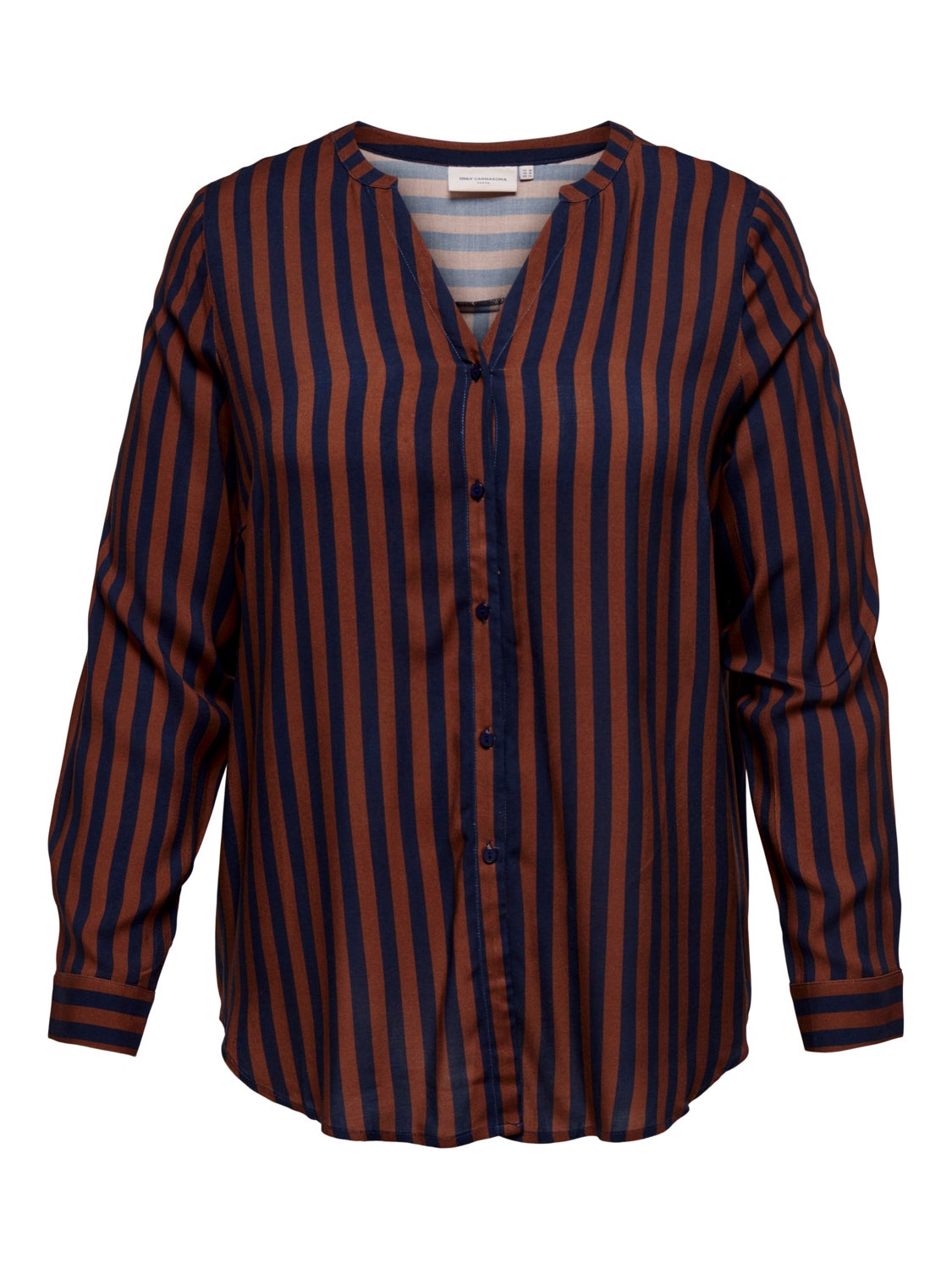 Curvy striped viscose Shirt