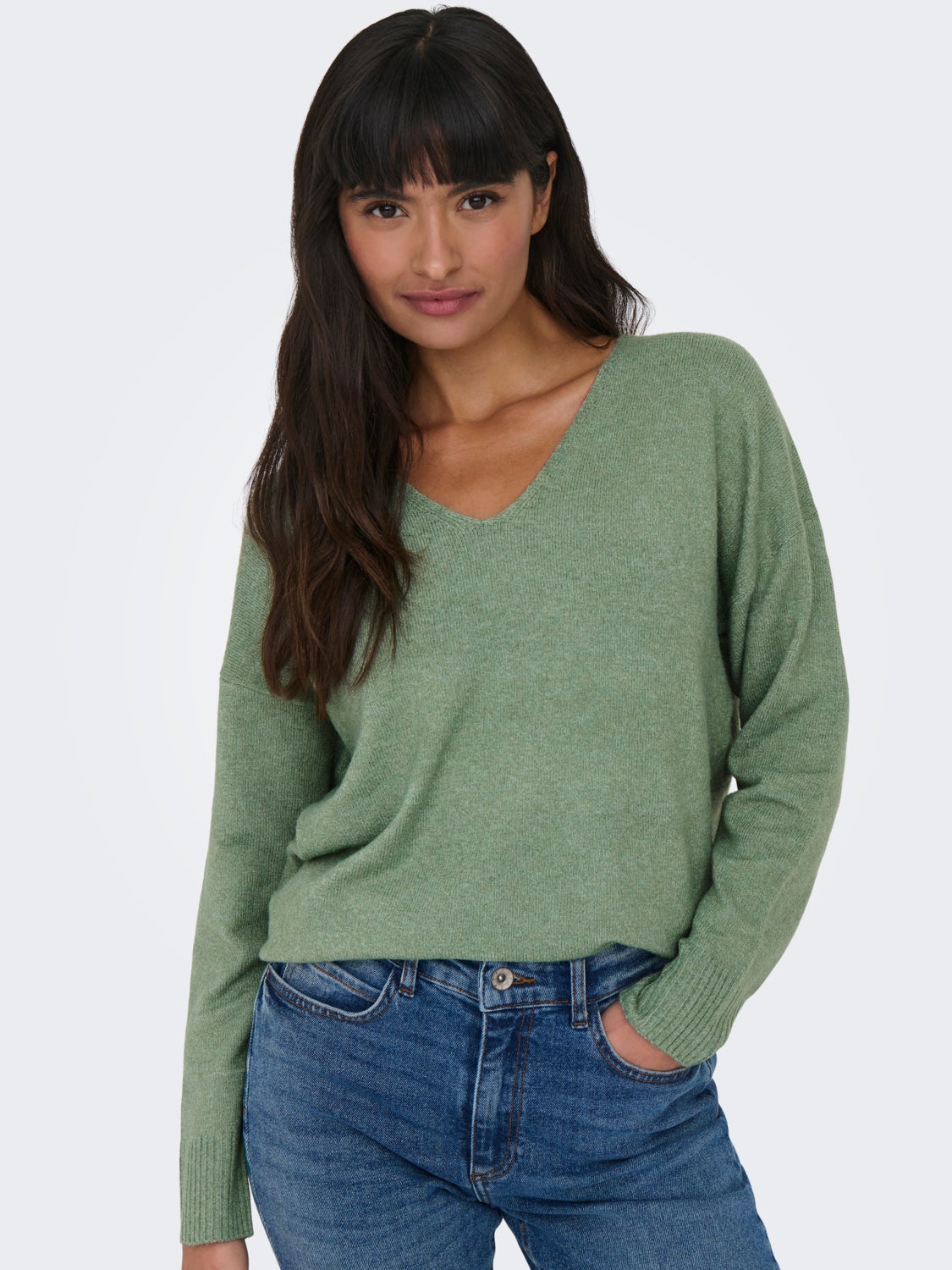 V-neck Knitted Pullover