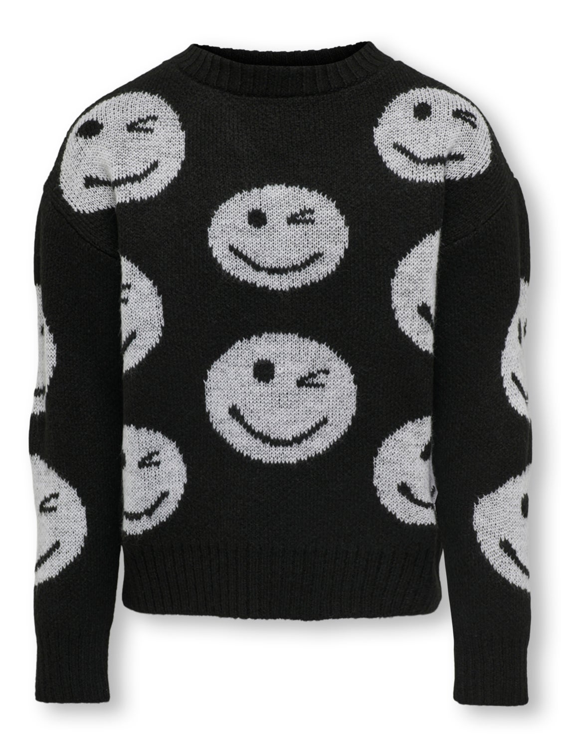 o-neck Patterned knit