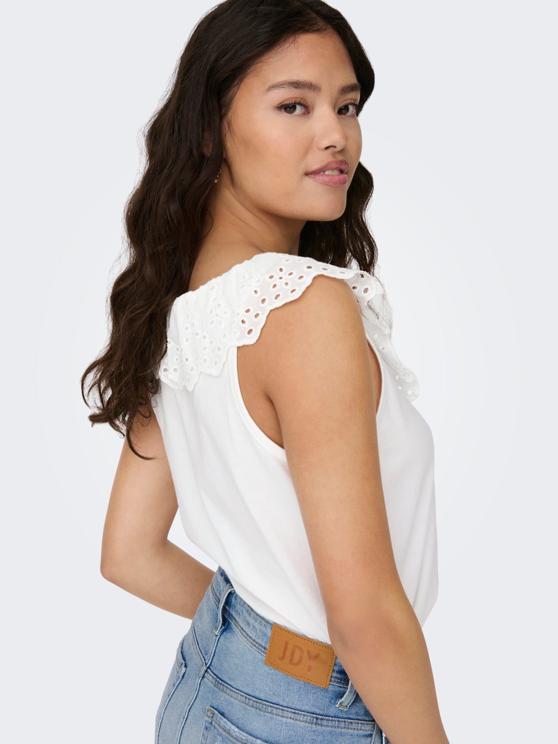 Detailed v-neck top