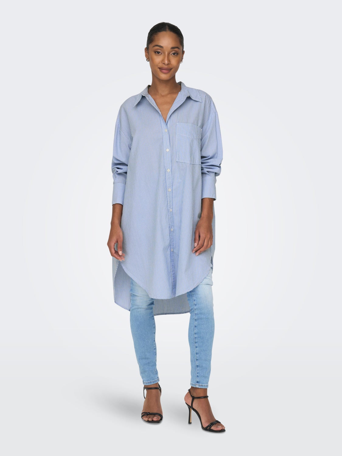 Long Shirt With 3/4 Sleeves