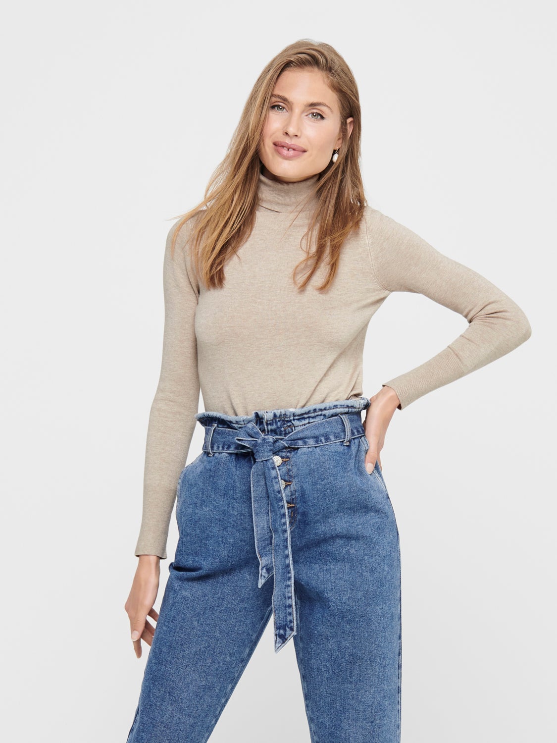 Rollneck Knitted Pullover