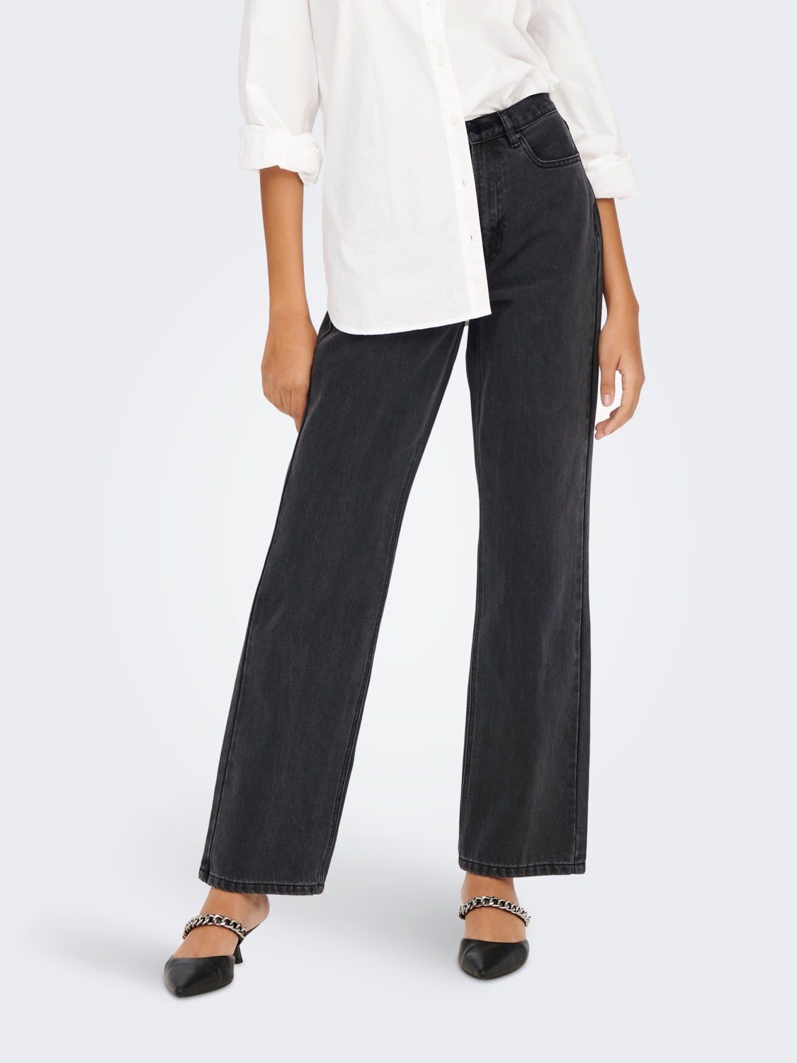 JDYDICHTE HW WIDE DG Loose fit jeans