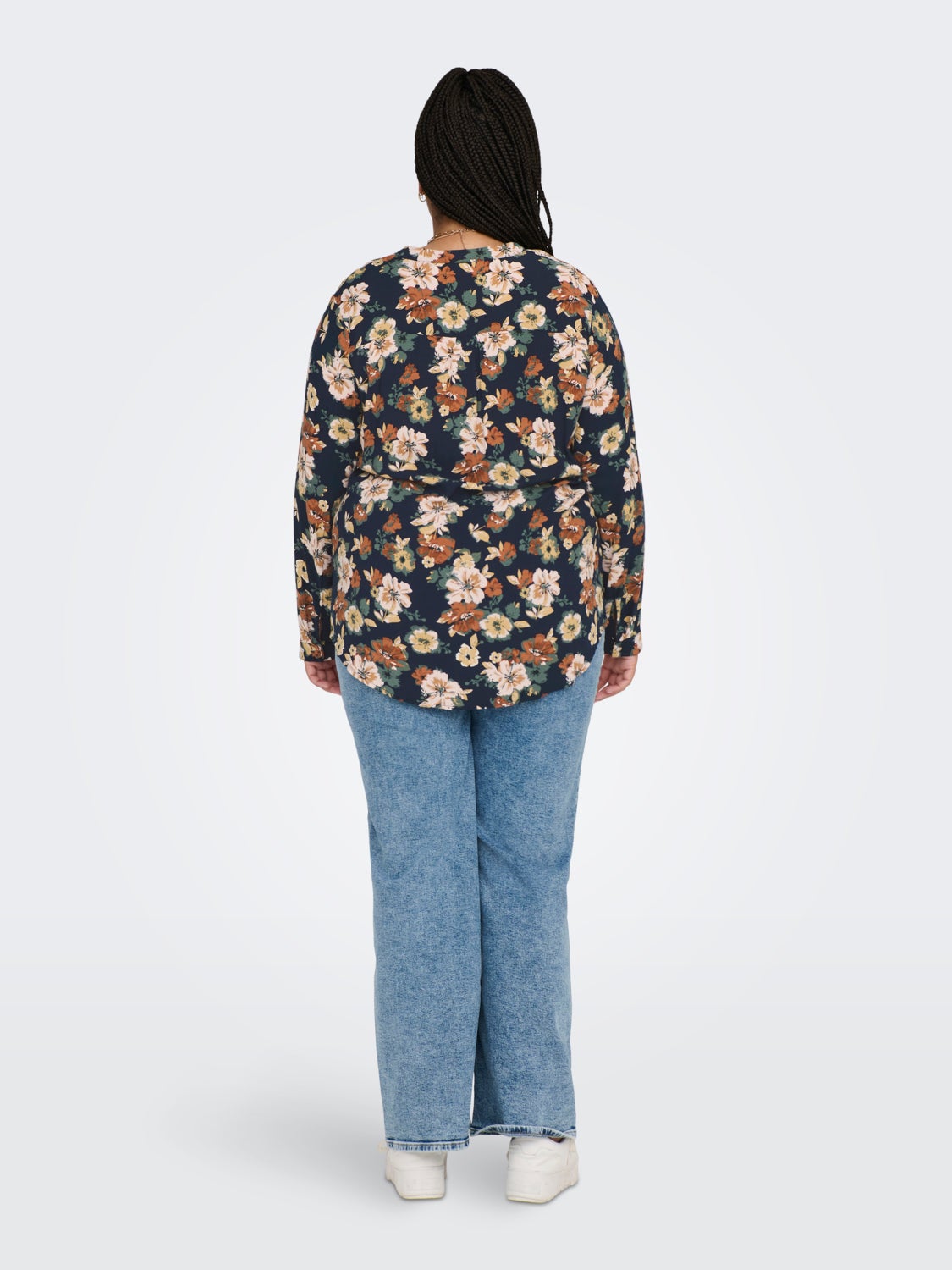 Curvy floral print top