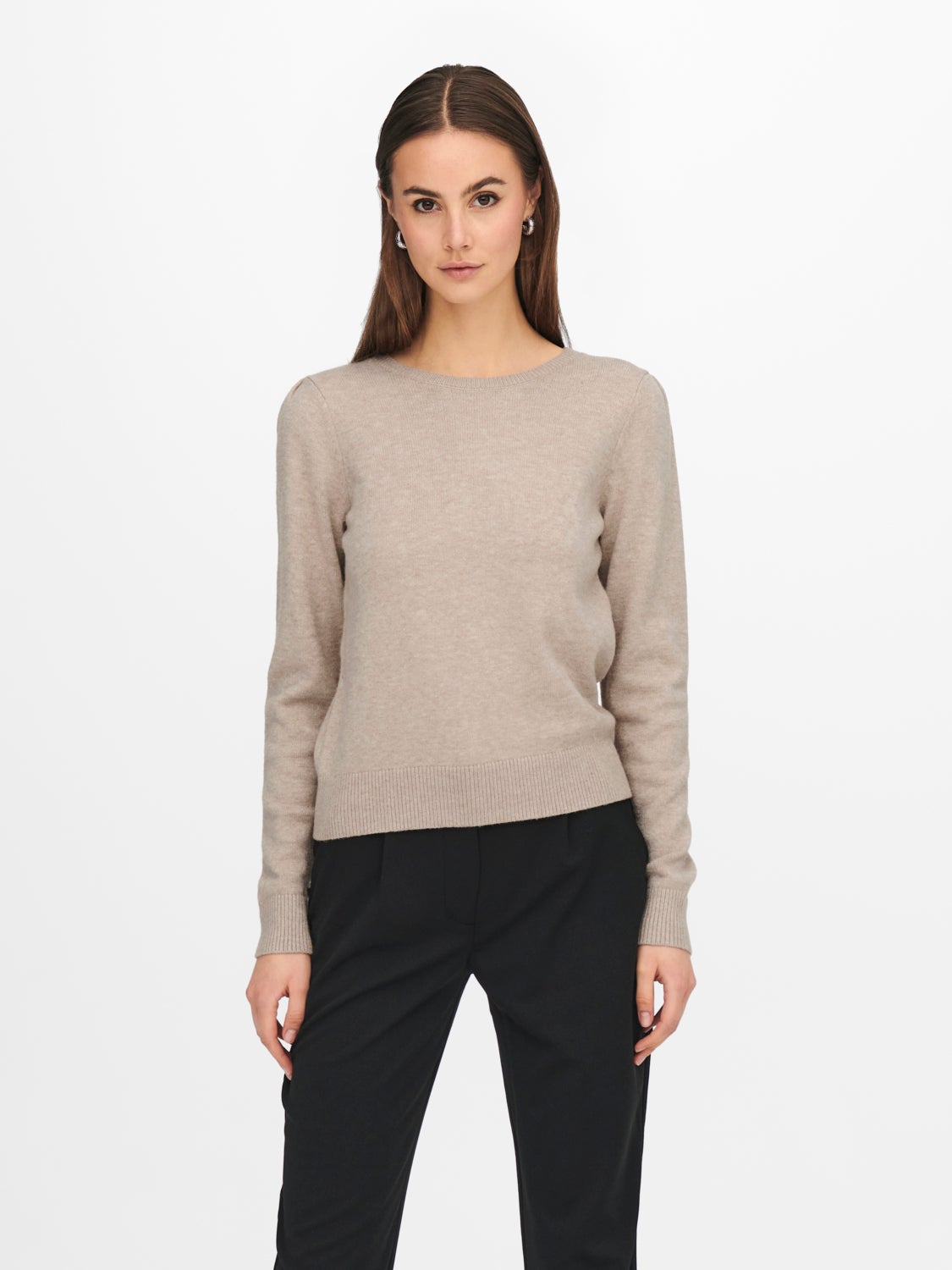 Puff sleeved Knitted Pullover