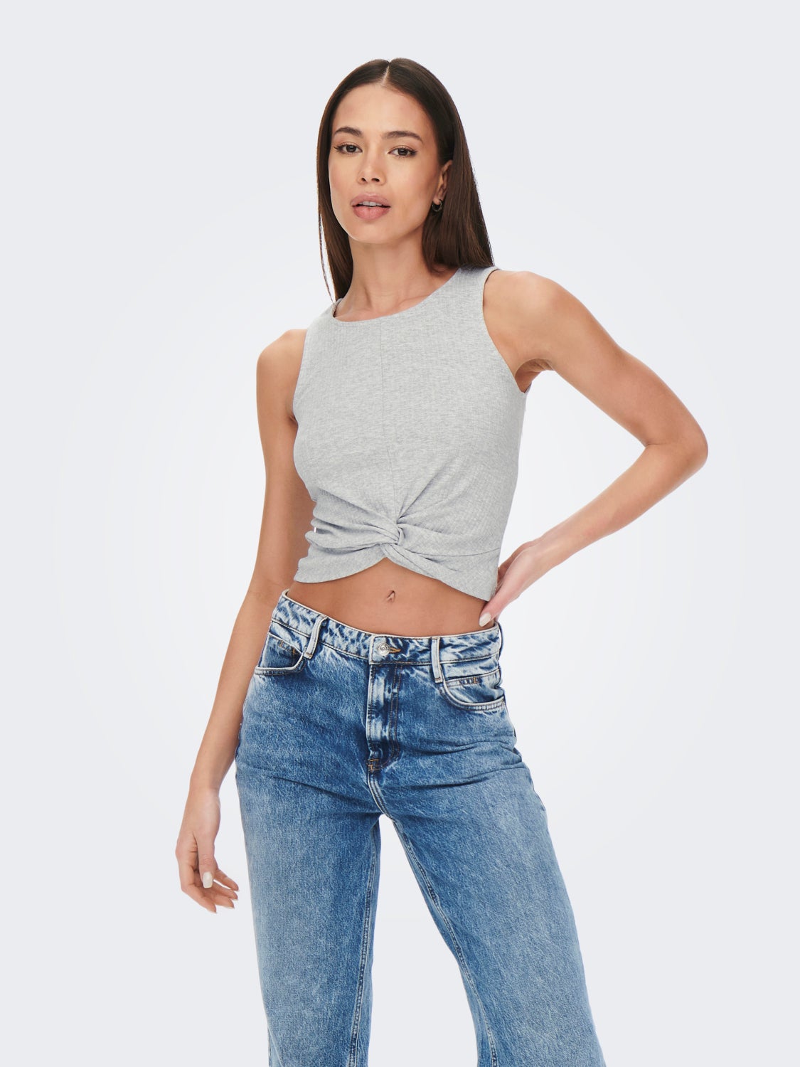 Cropped Sleeveless Top