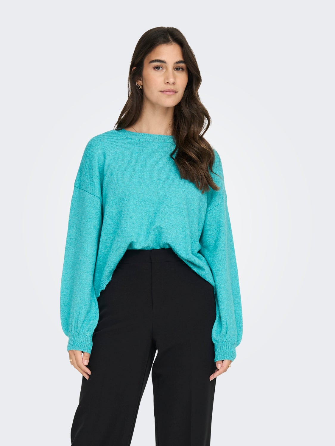 O-Neck Balloon sleeves Pullover