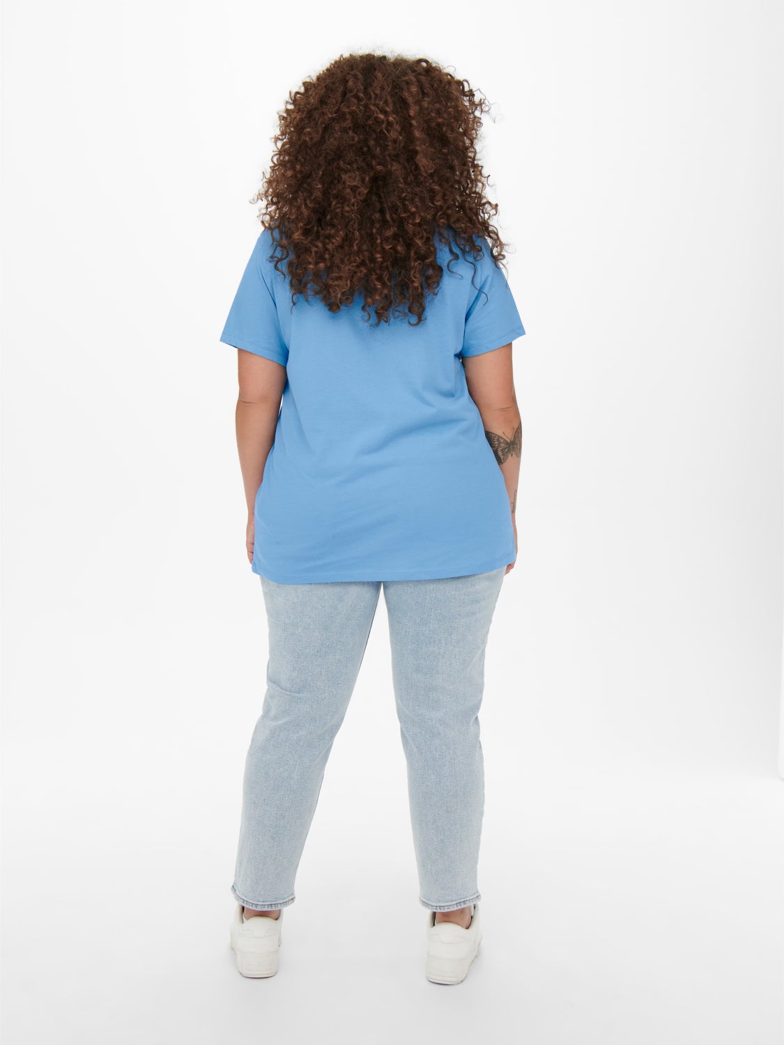 Curvy front print t-shirt