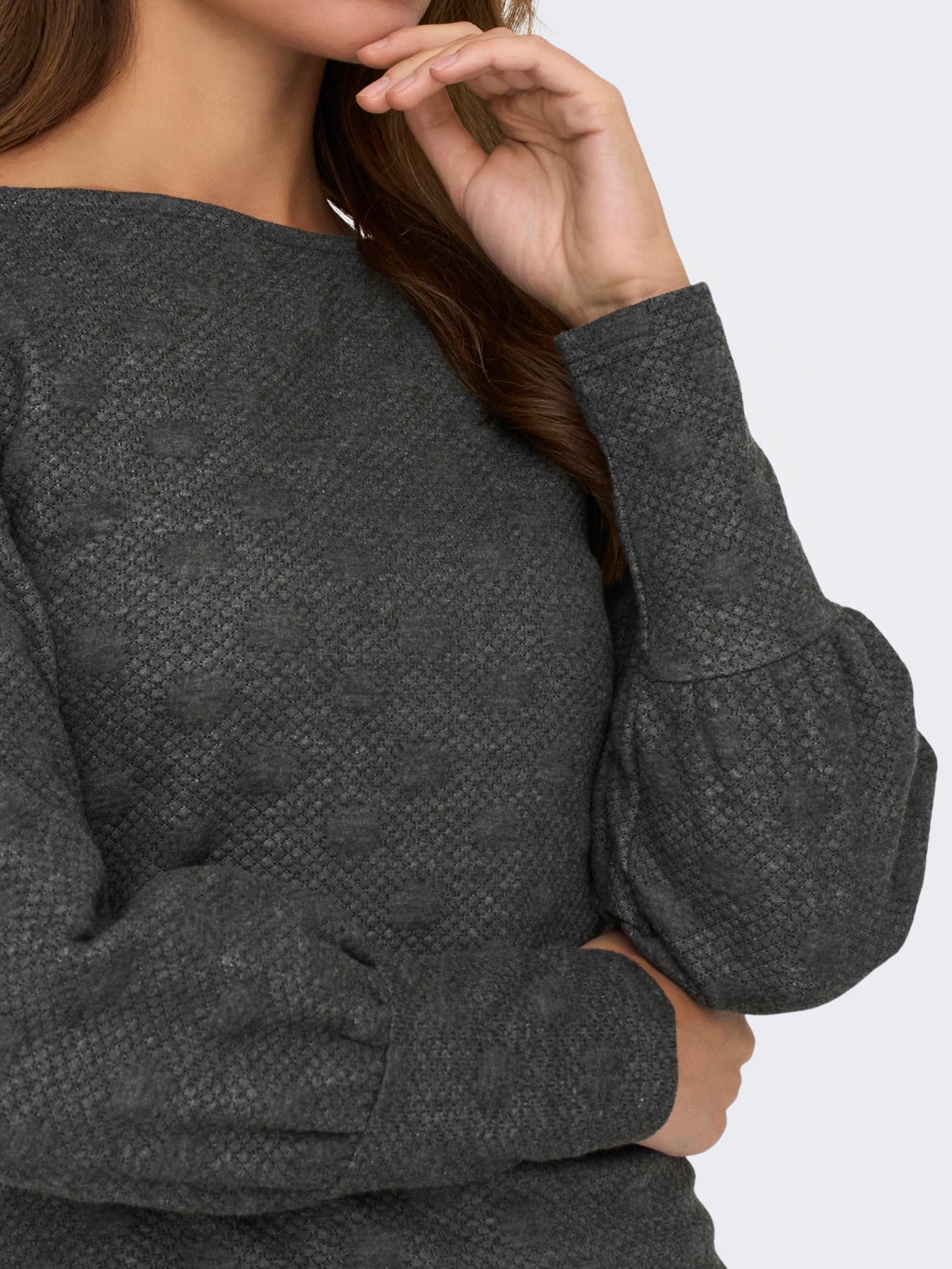 MINI O-NECK DRESS WITH LONG SLEEVES