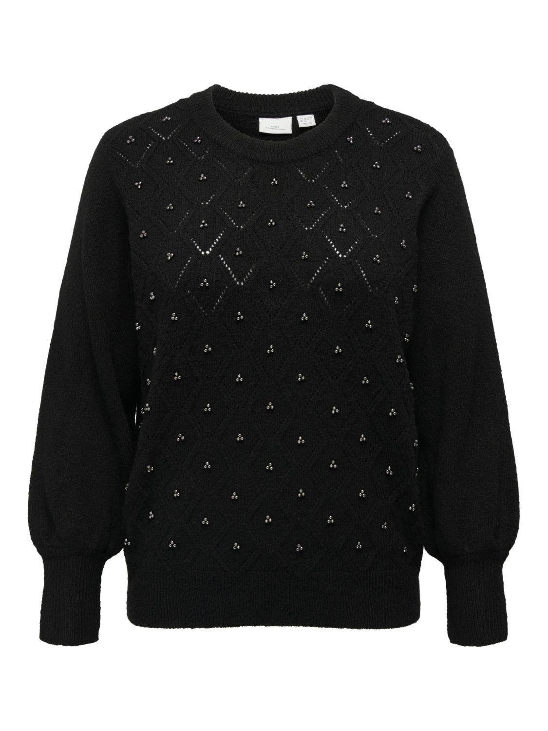 Curvy o-neck knitted pullover