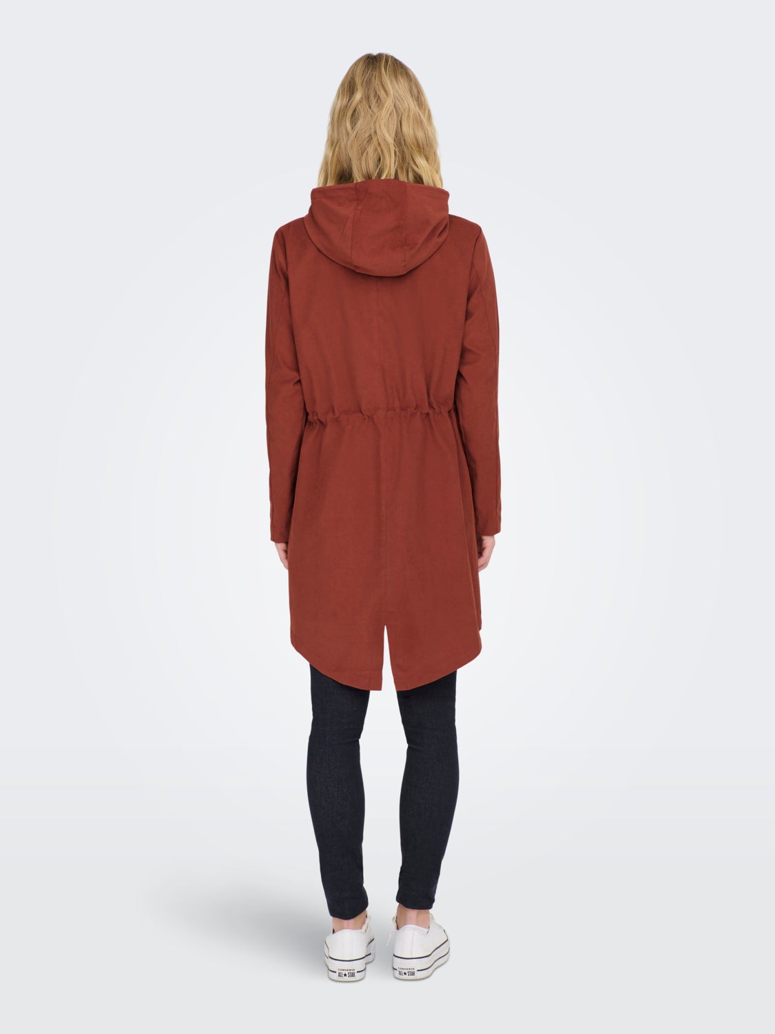 Coat with Hood and string regulation