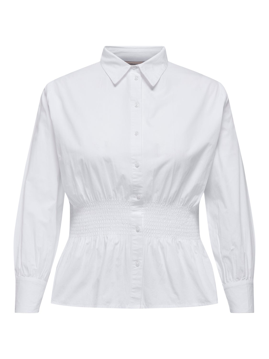 Curvy smock detail shirt