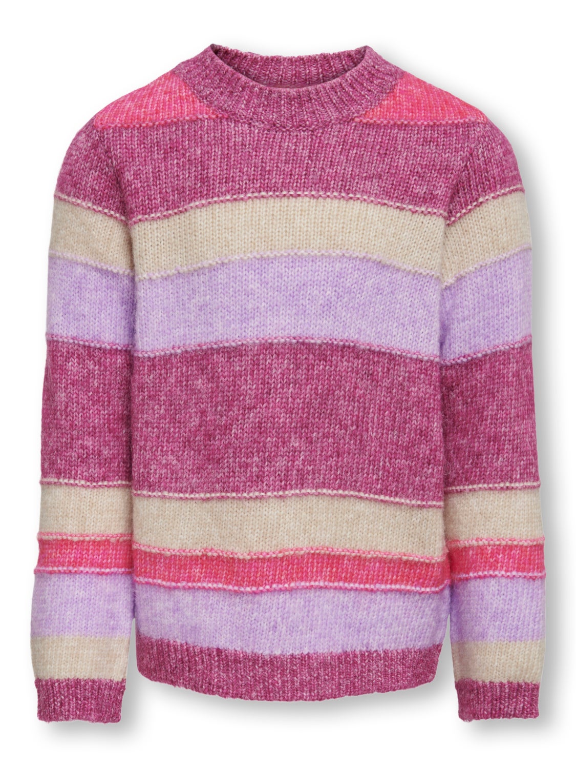 O-neck knitted pullover