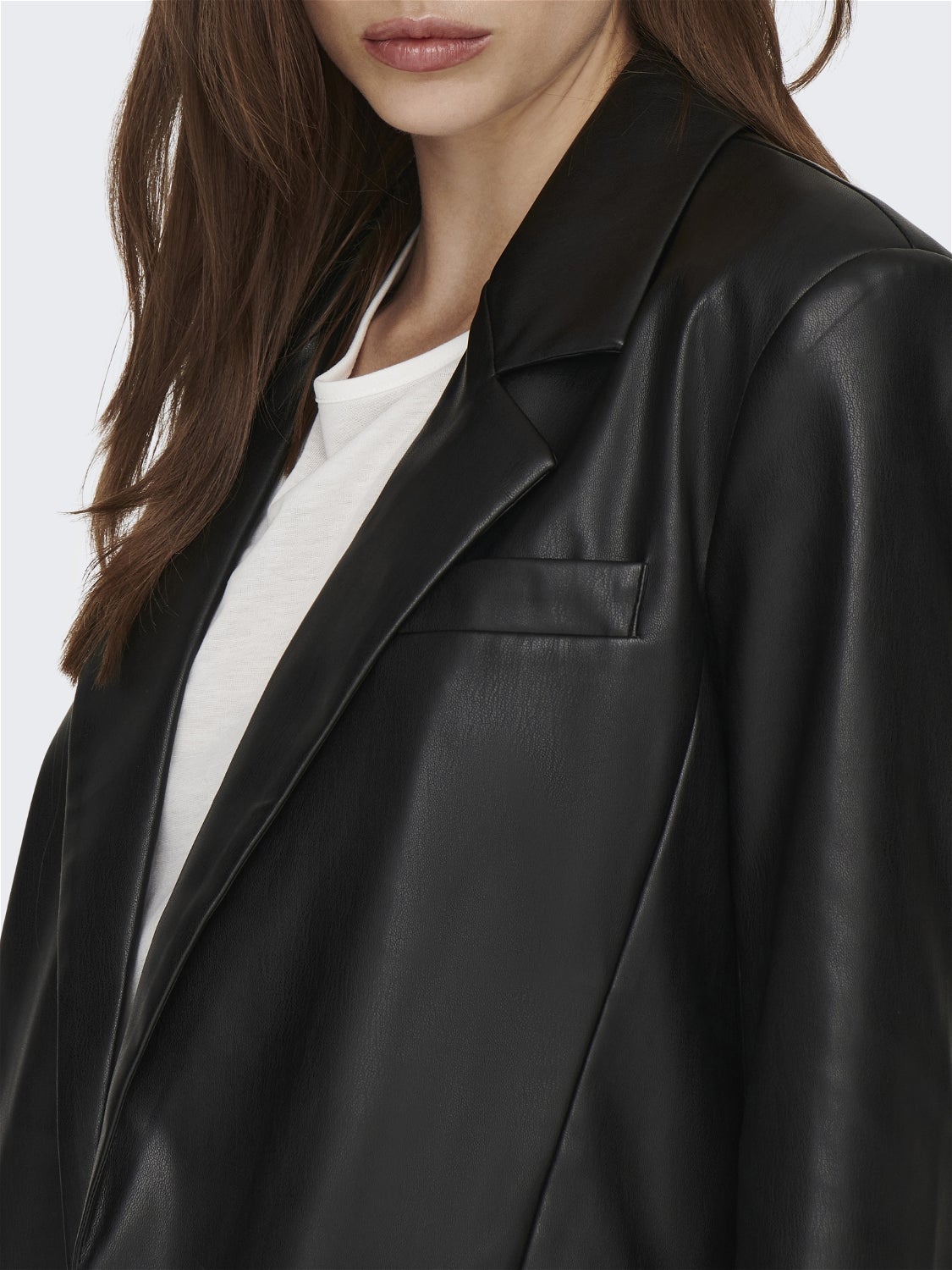 Oversize coated blazer