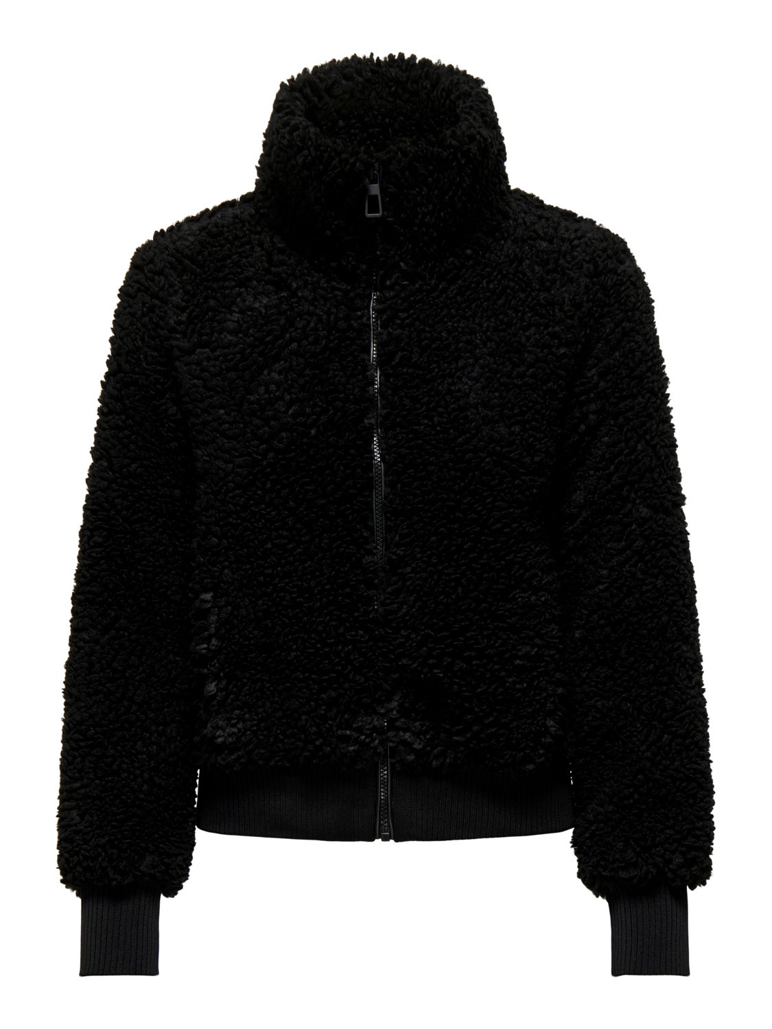 Teddy jacket with high neck
