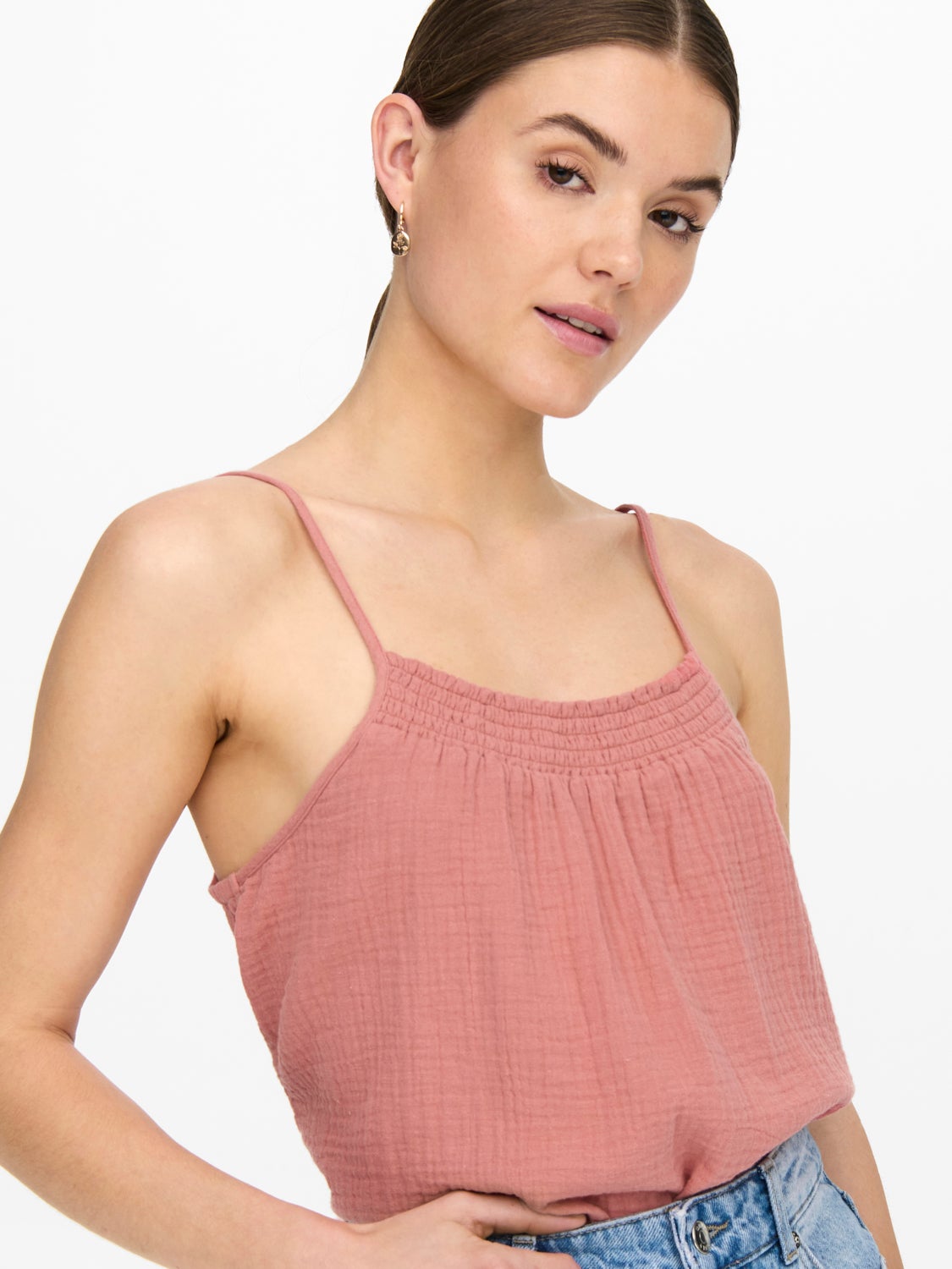 Smock strap top