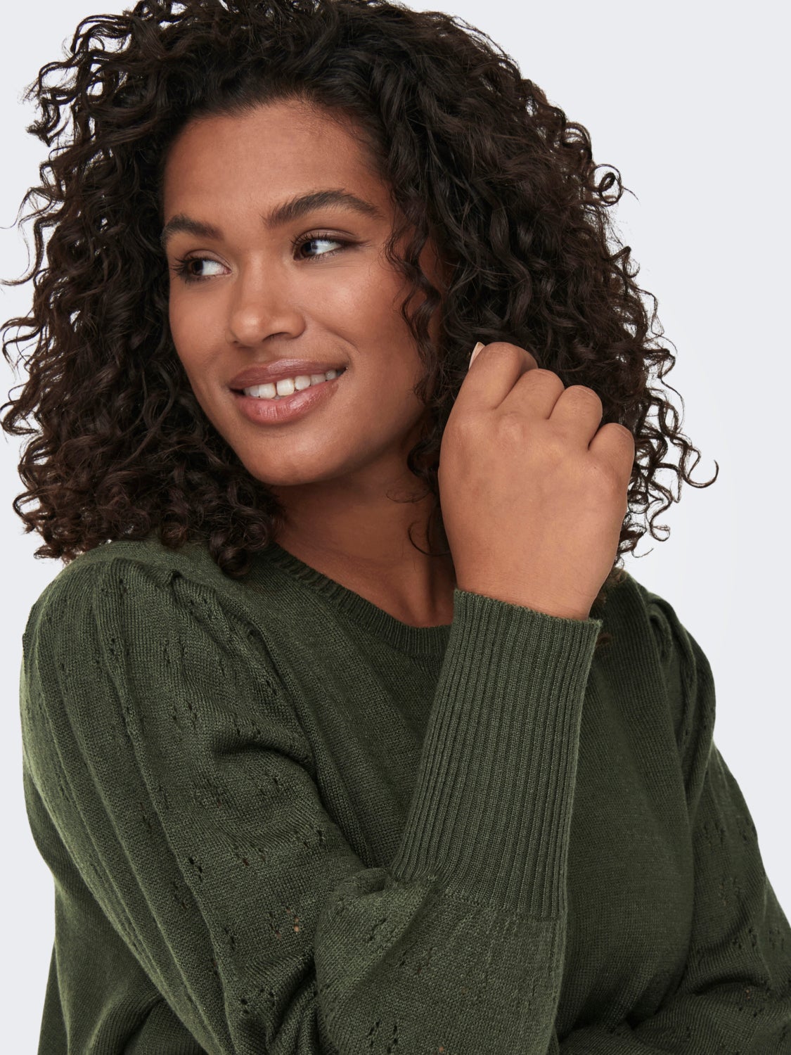 Curvy knitted Pullover