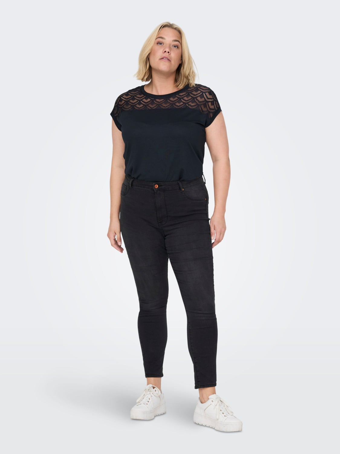 Curvy loose Short Sleeved Top