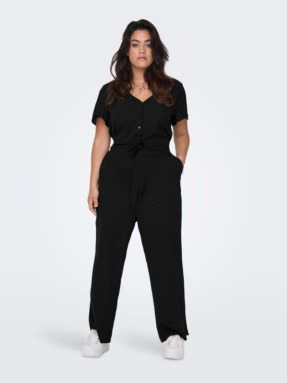 Curvy short sleeved Jumpsuit
