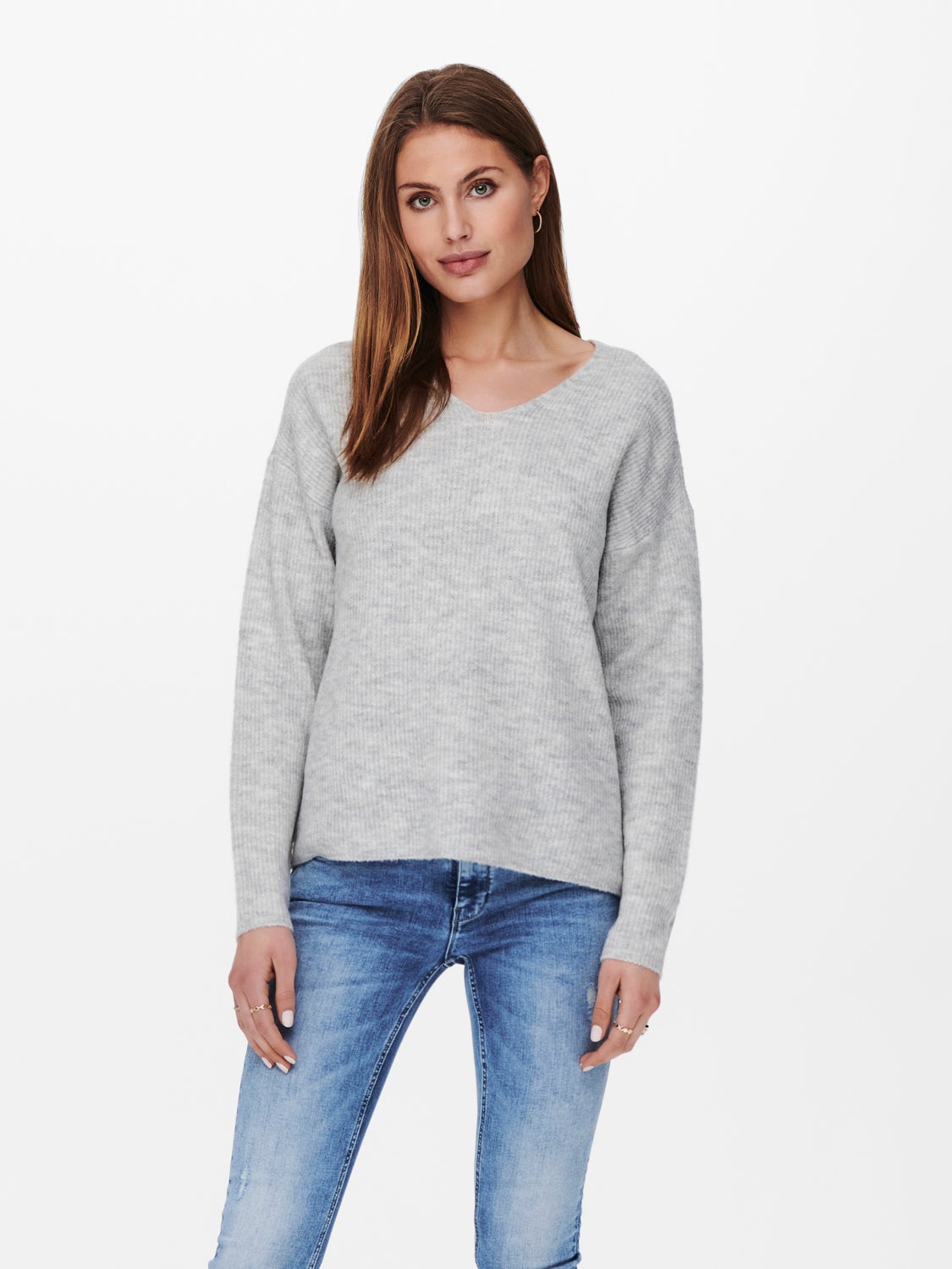 V-neck Knitted Pullover