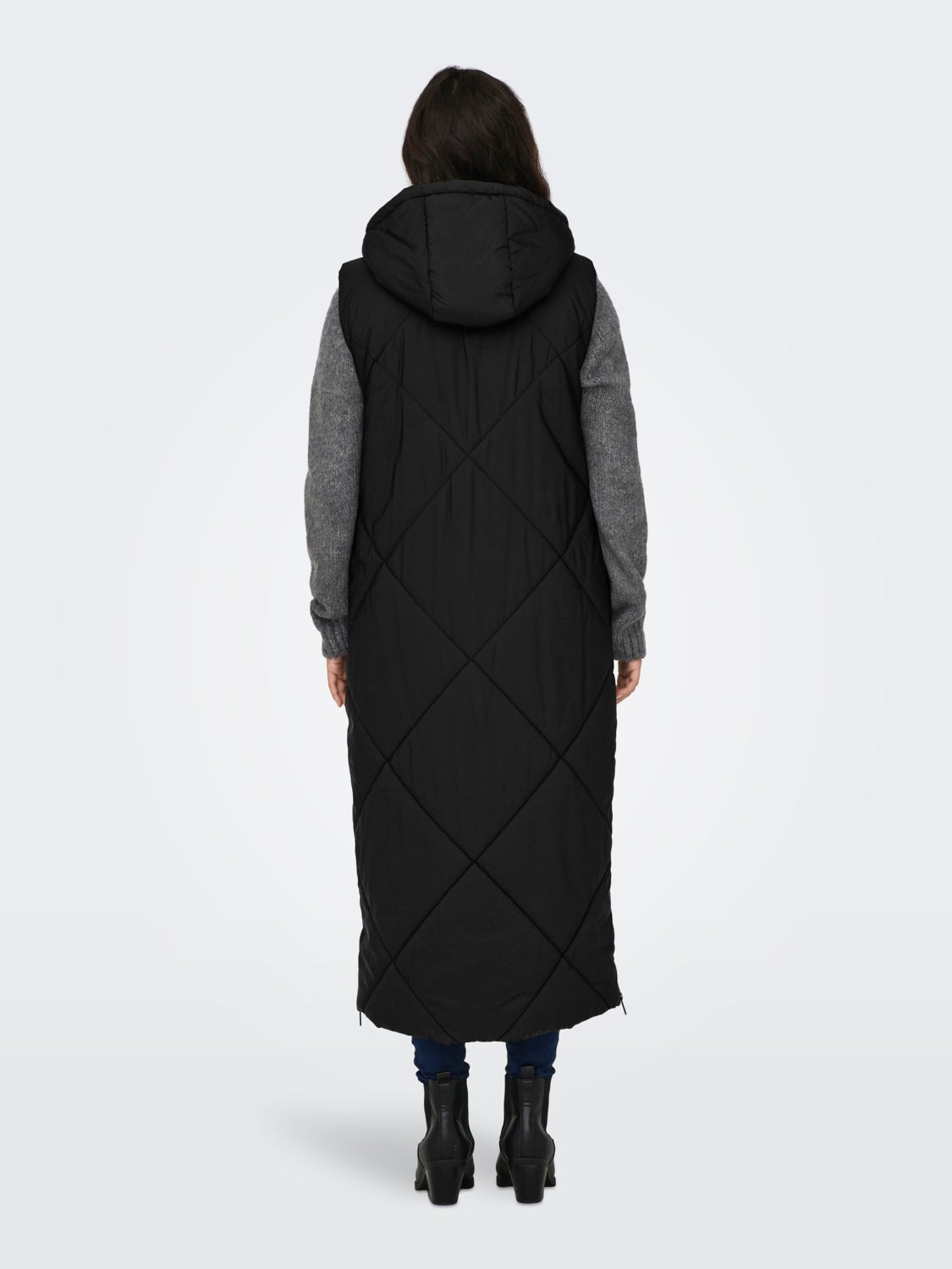 Long puffer gilet
