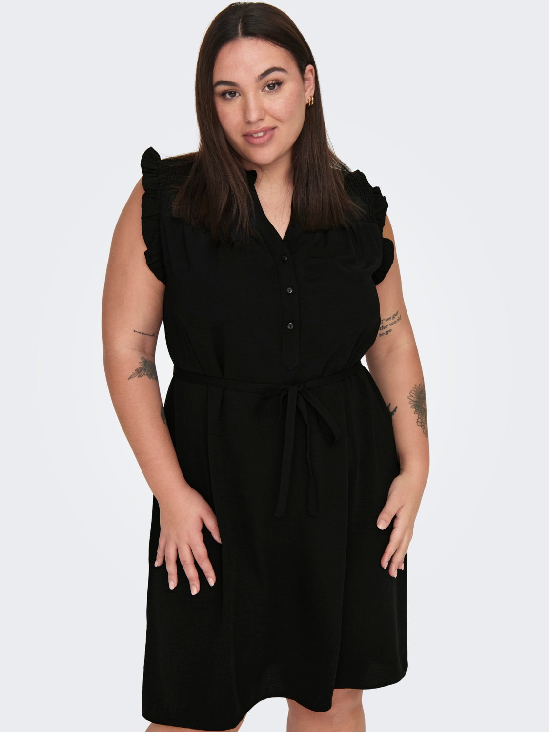 Curvy v-neck dress