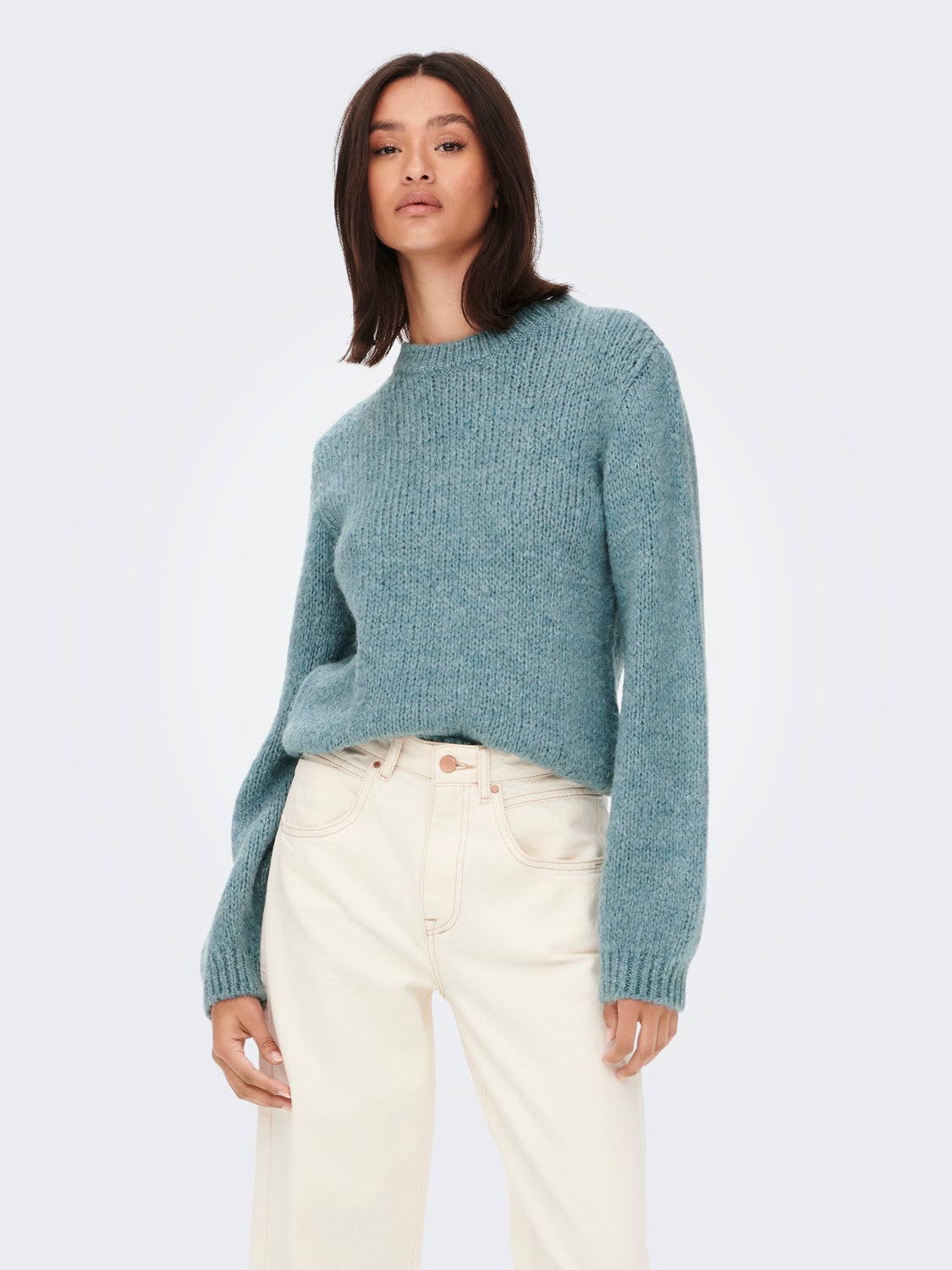 Balloon sleeve Knitted Pullover