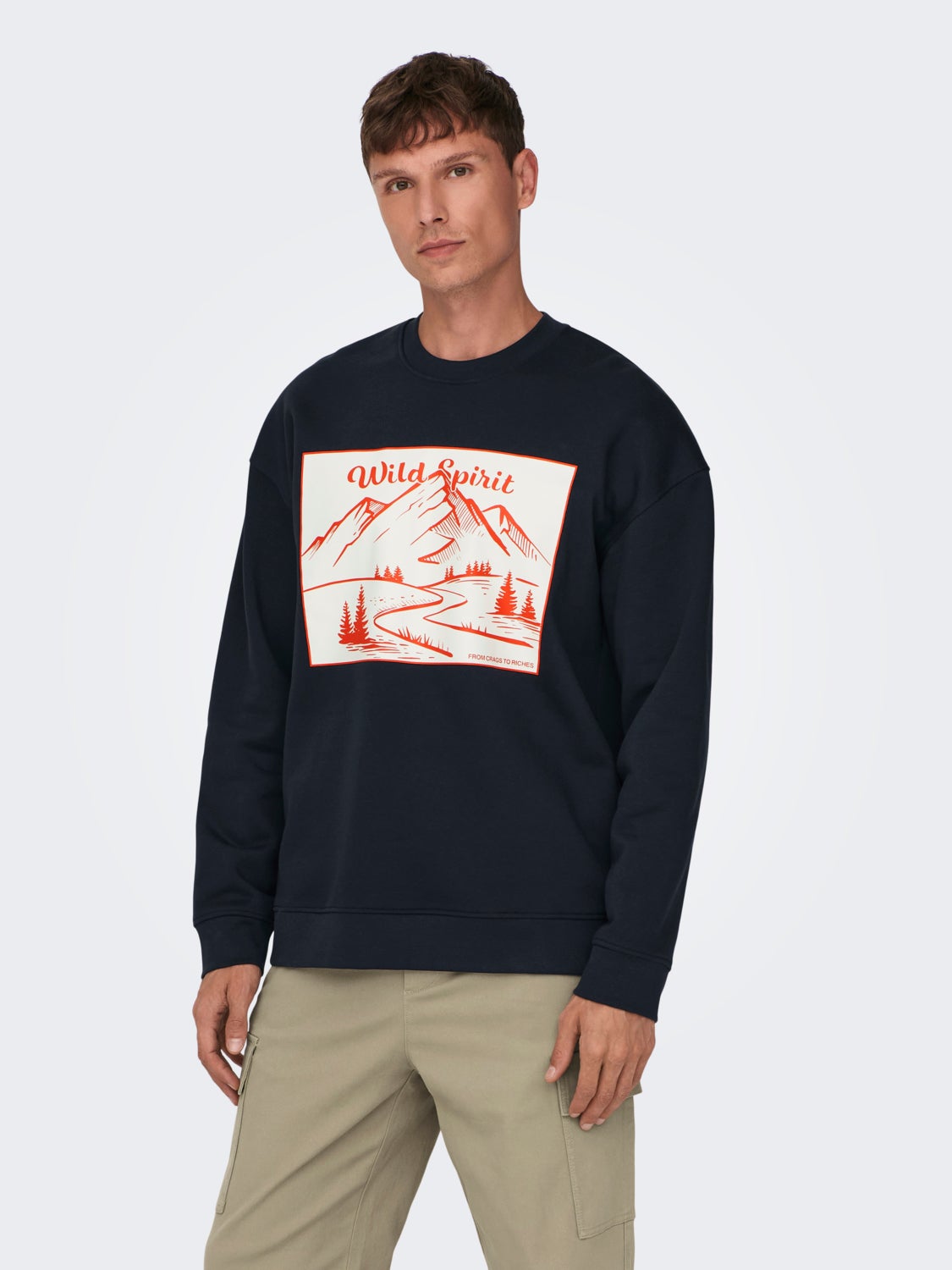 Relaxed Fit O-Neck Dropped shoulders Sweatshirt