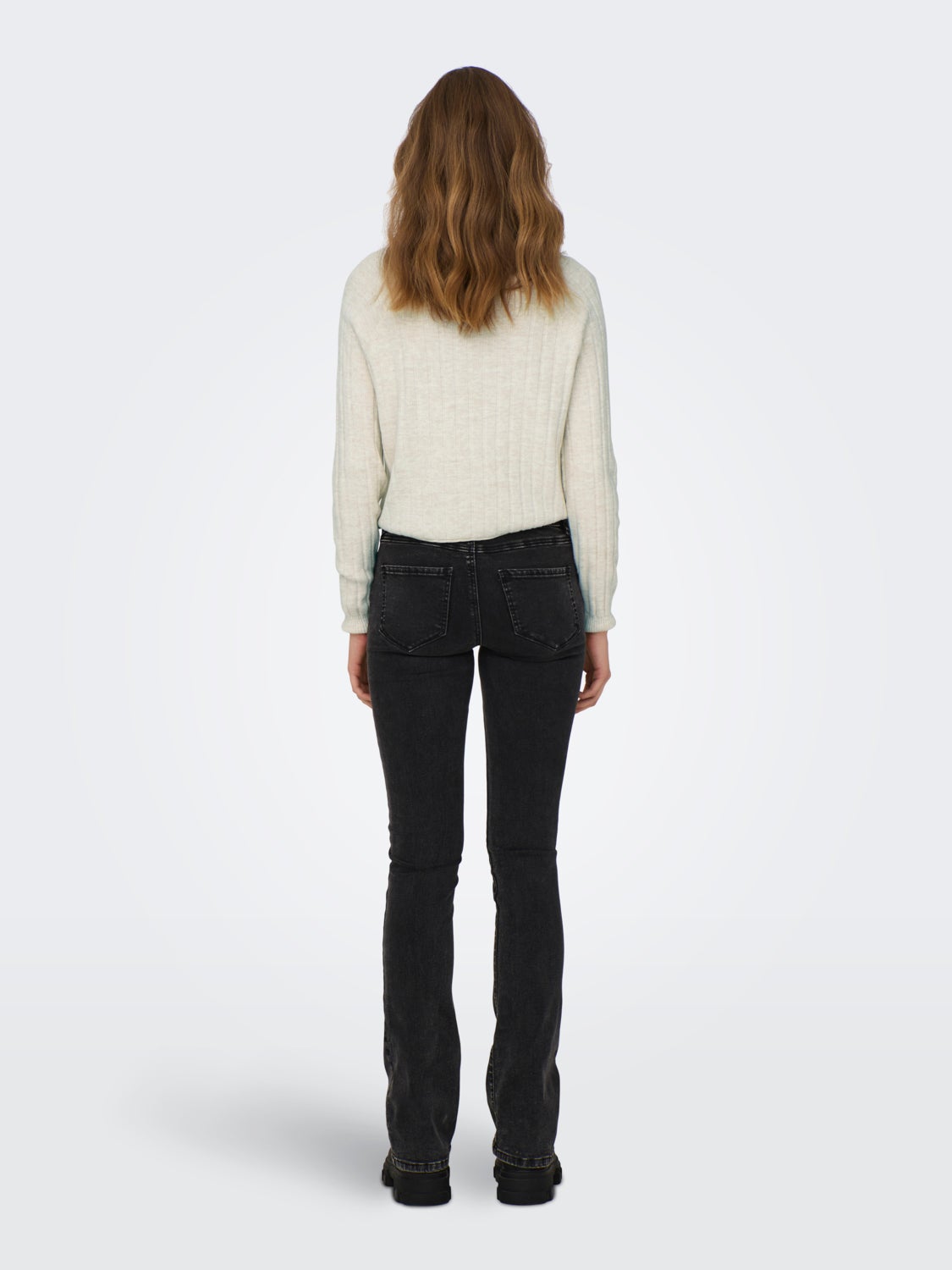 High neck knitted pullover
