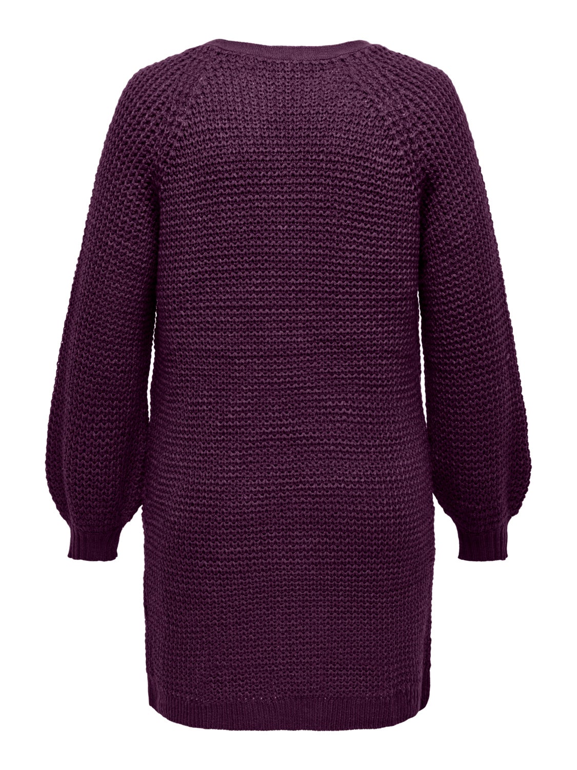 Curvy long knitted cardigan