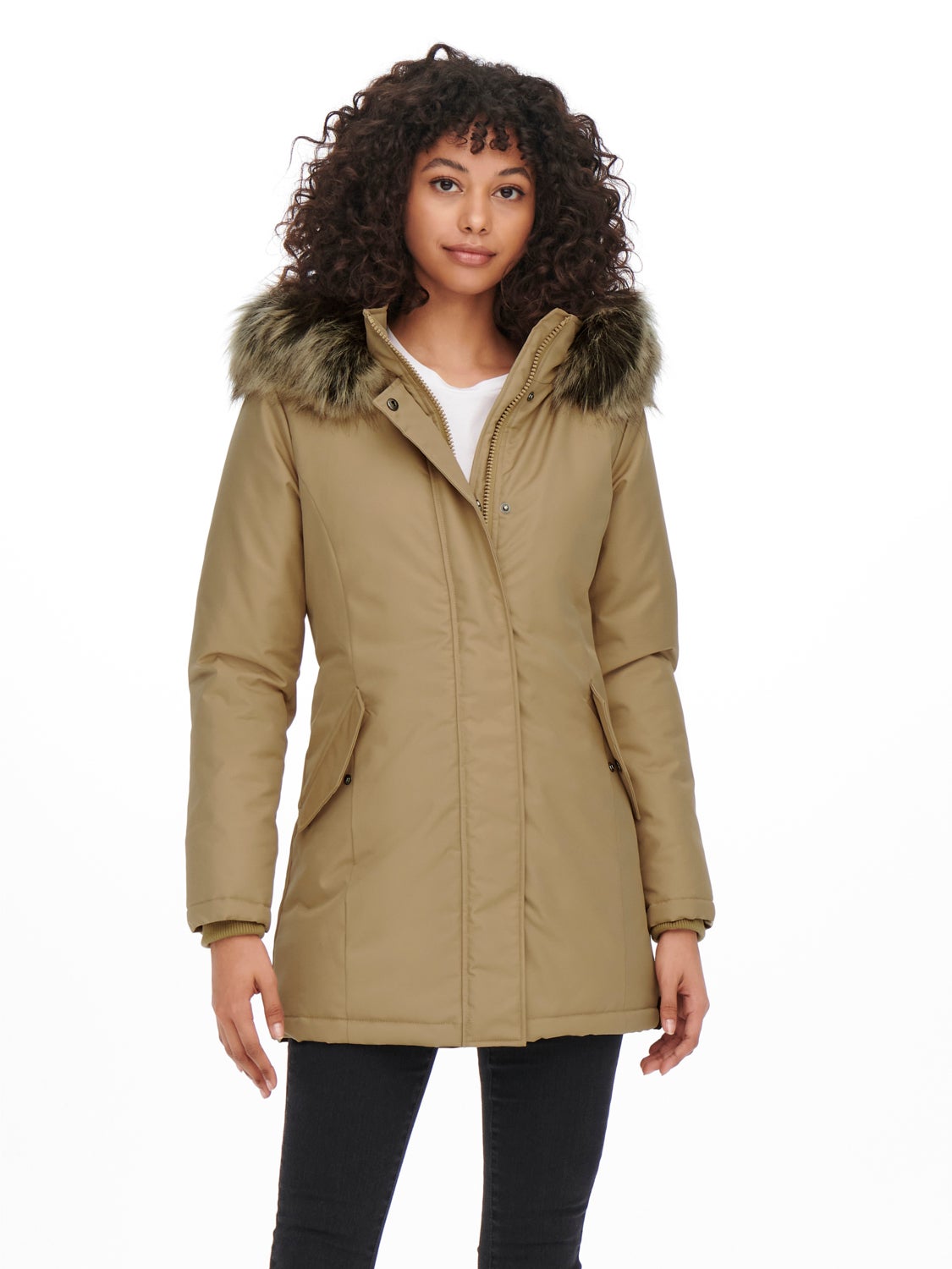 Solid Parka coat