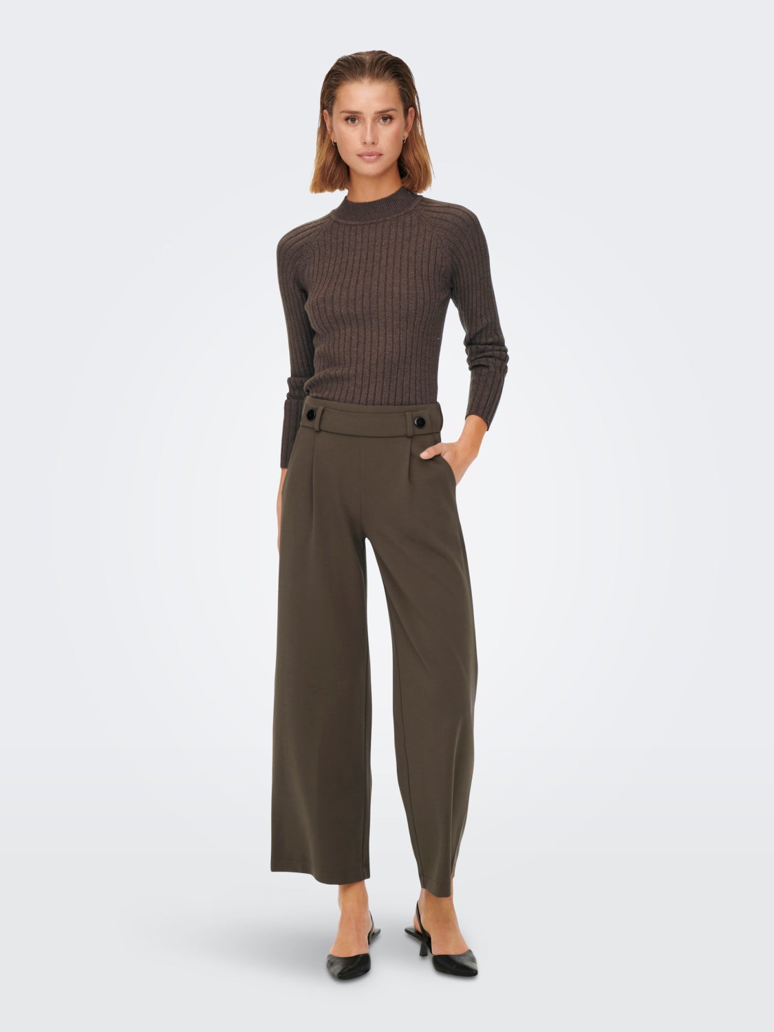 Rib knitted Pullover