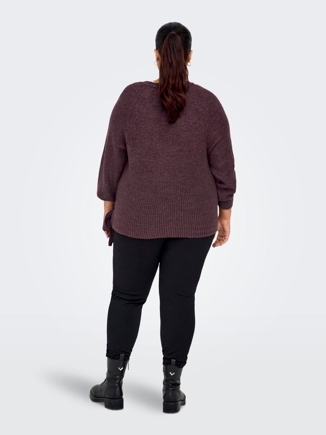 Curvy wrap Knitted Pullover
