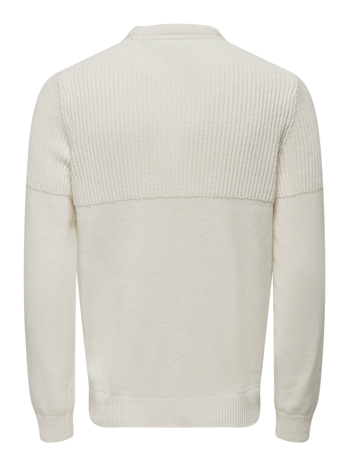 Rib detailed knitted pullover