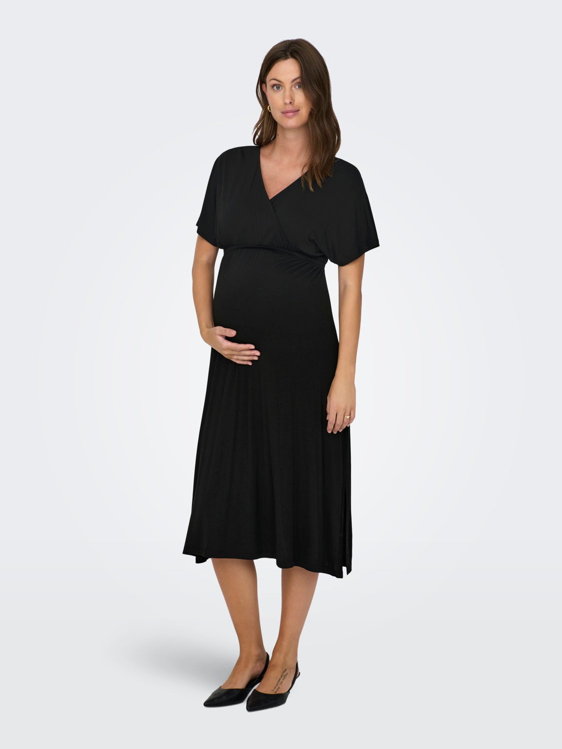 Mama midi wrap dress