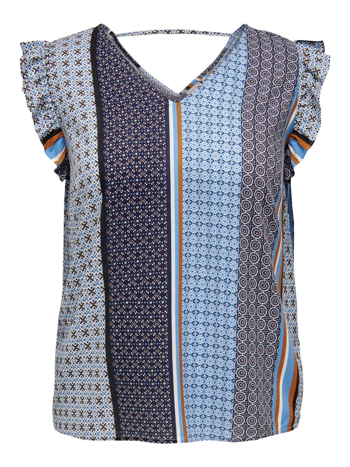 Curvy v-neck t-shirt