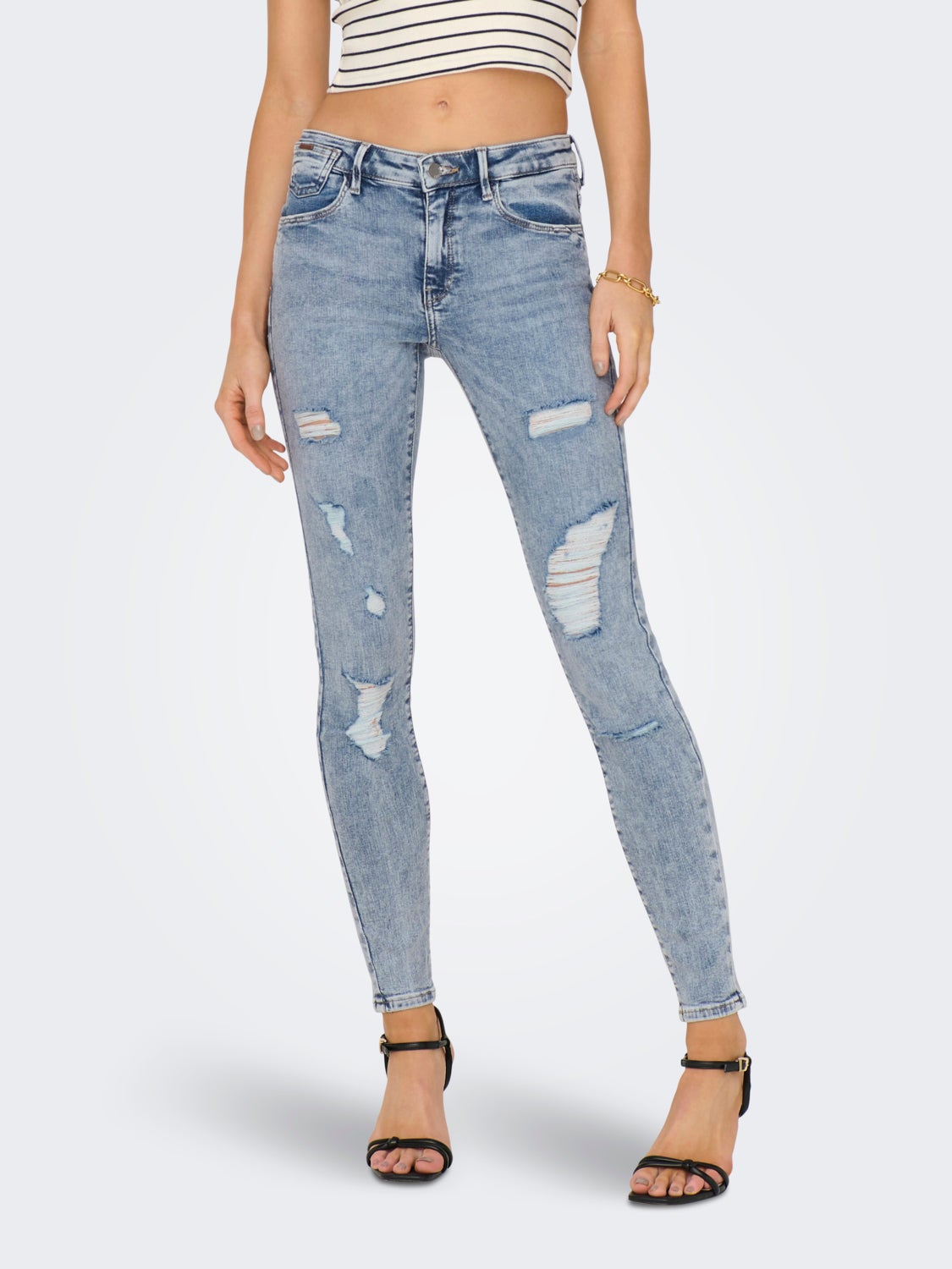 ONLCarmen life reg destroyed Skinny fit jeans