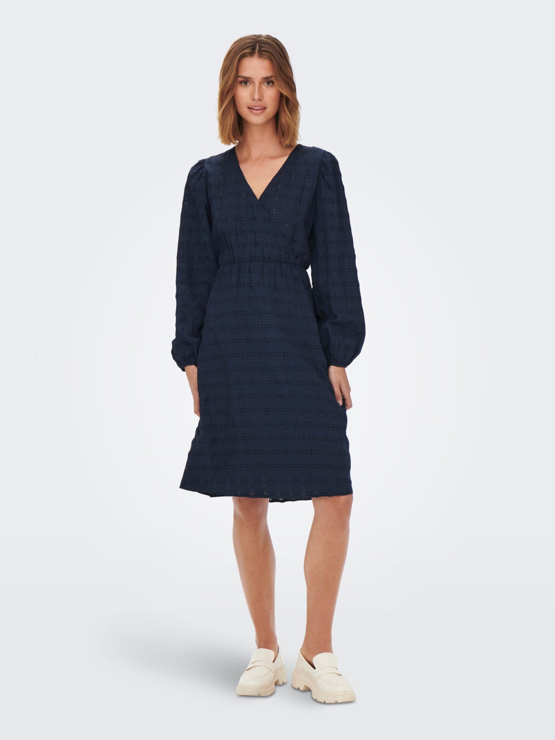 Below knee Wrap dress