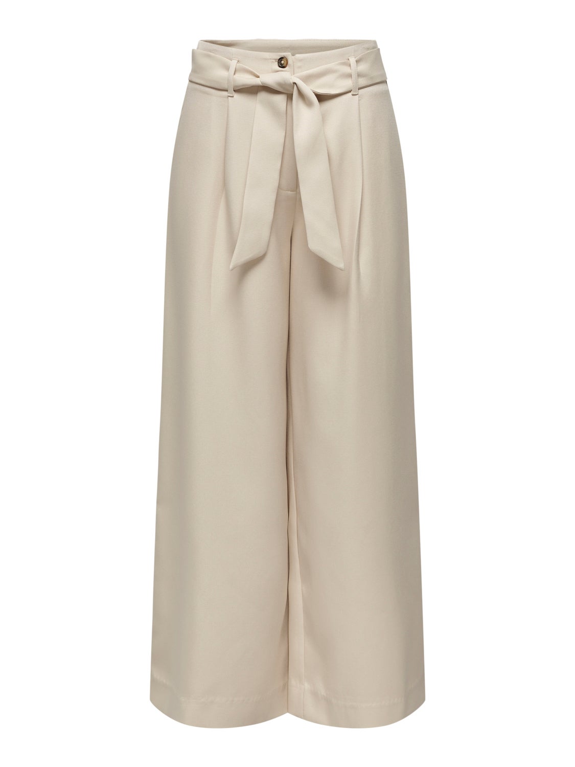 High Waisted Wide Pants With Belt