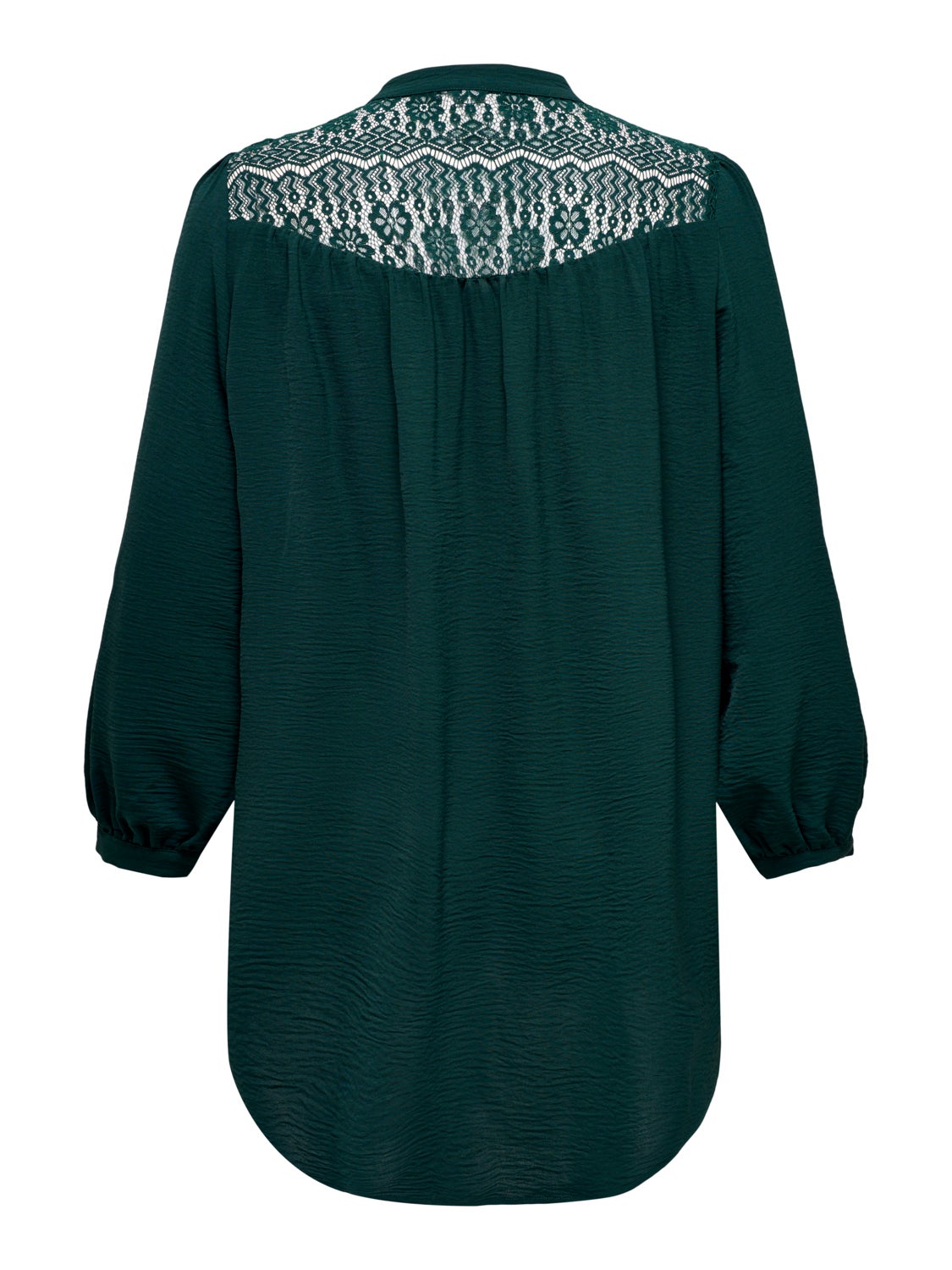 Curvy Long shirt with lace