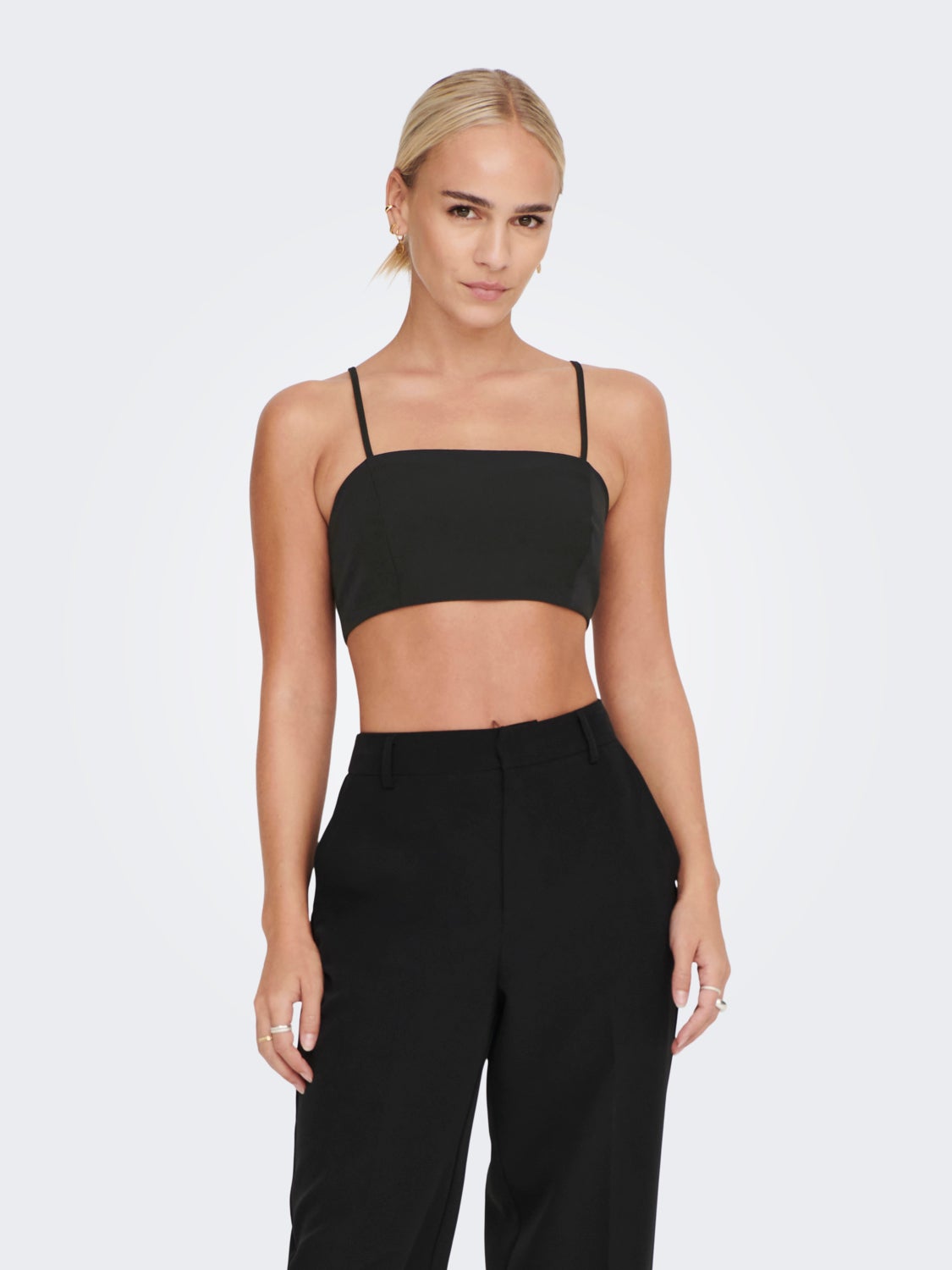 Cropped Fit Square Neck Top