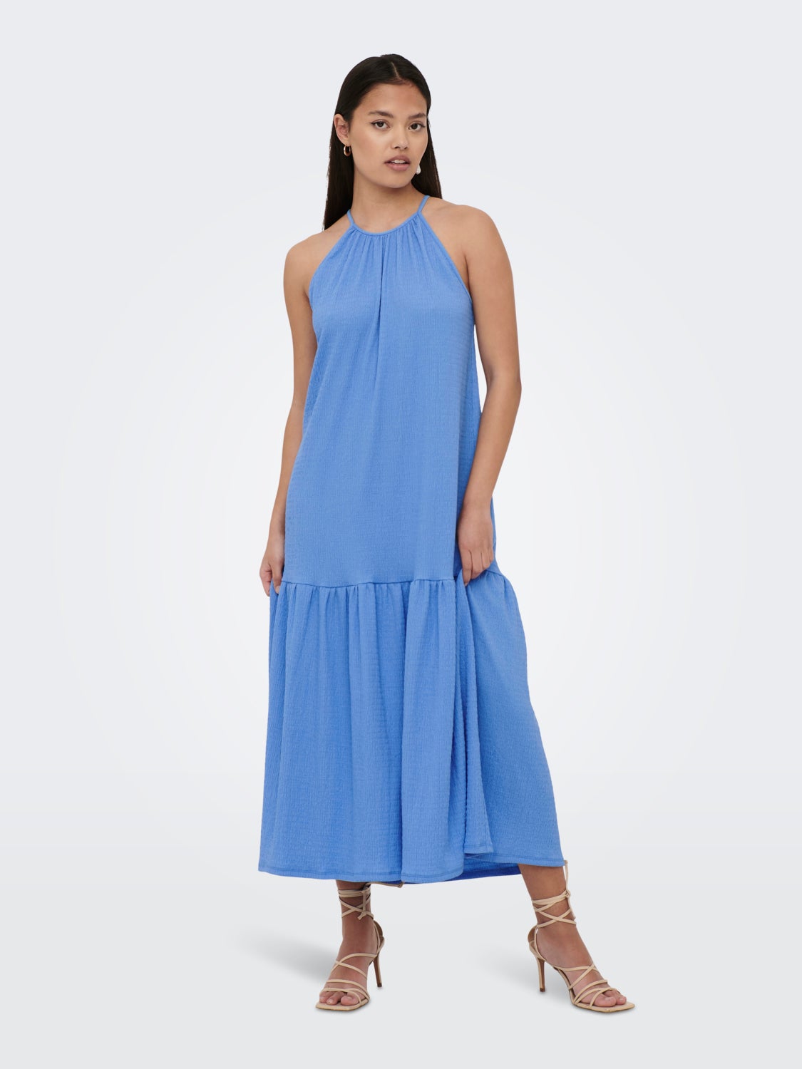 Halter neck midi dress