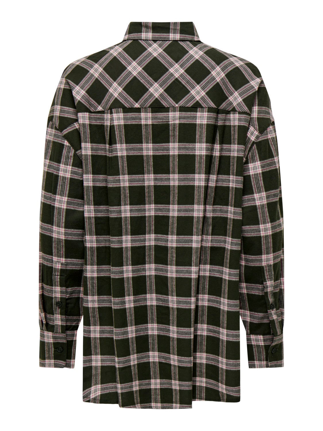 Oversized checkered shirt