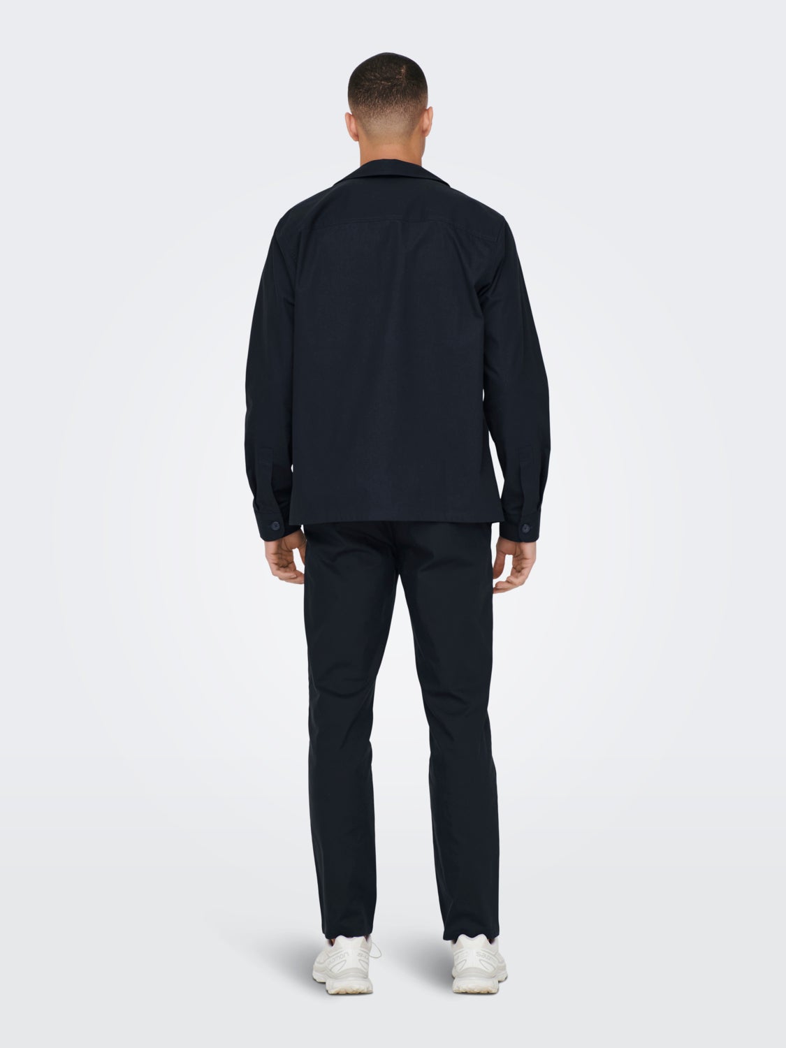 Solid color overshirt