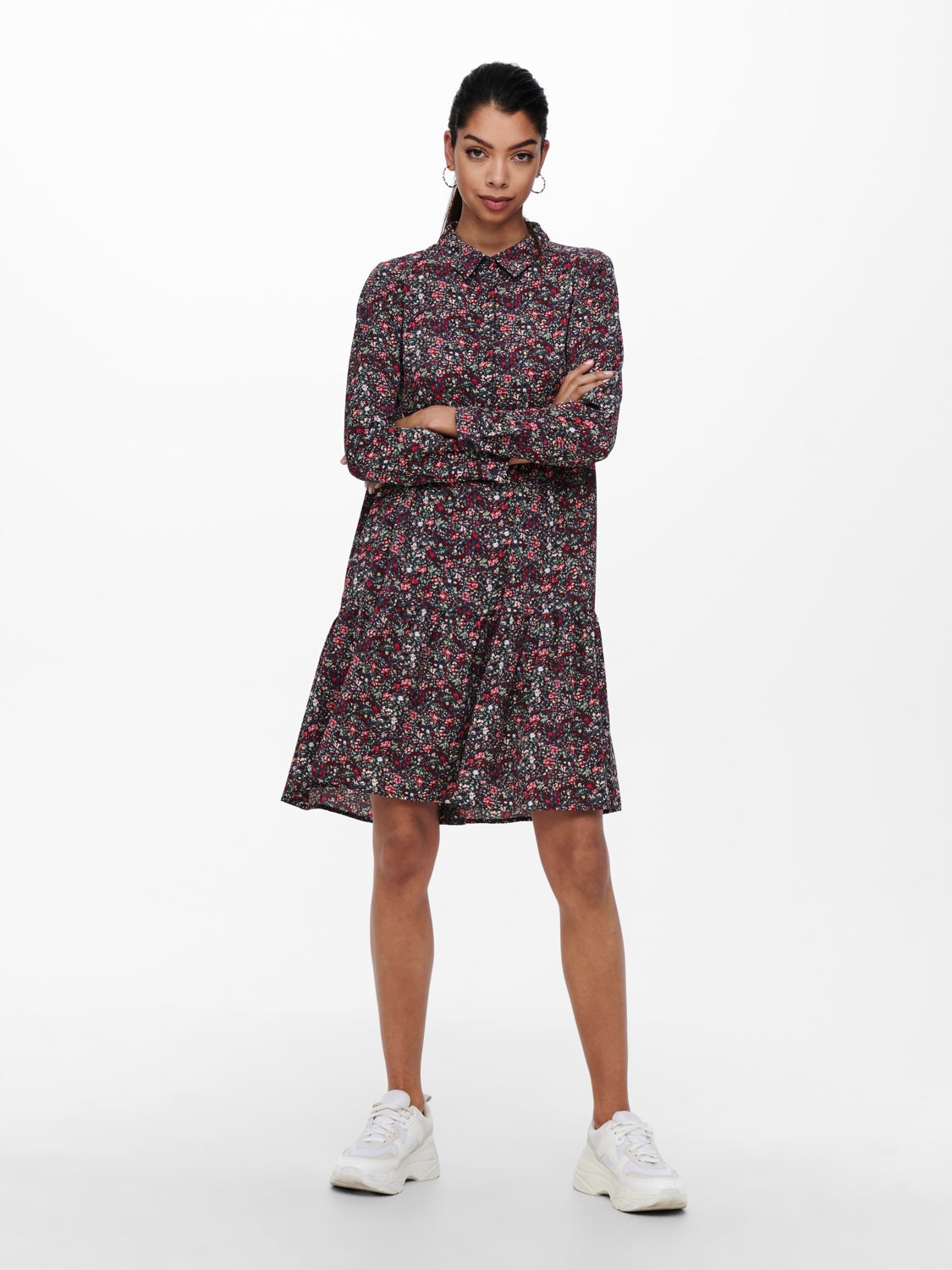 Mini dress with print