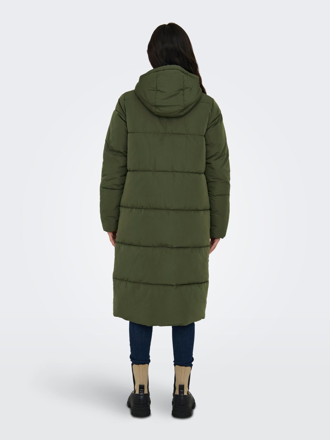 Long hooded jacket