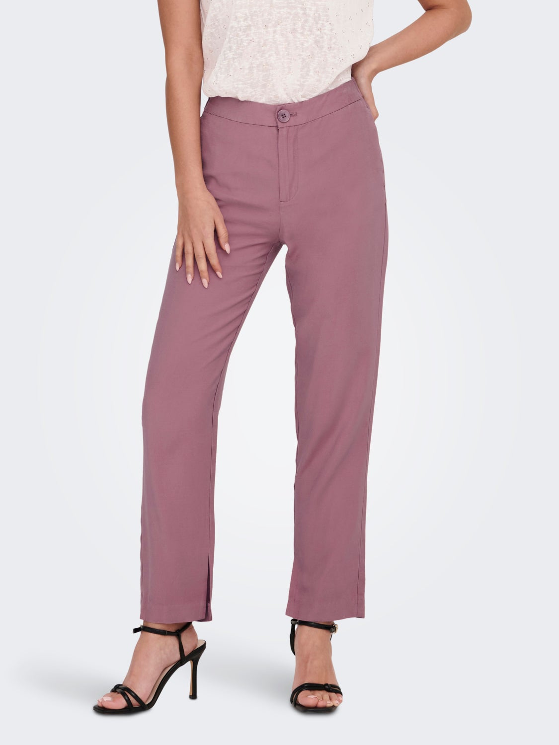Straight Fit High waist Trousers