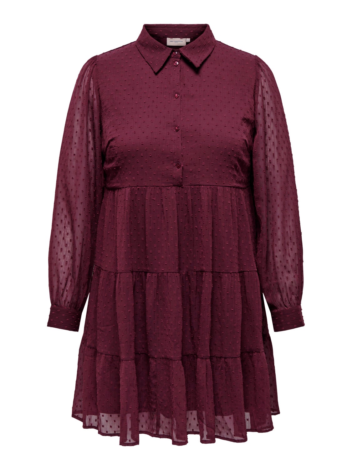 Curvy mesh detail dress