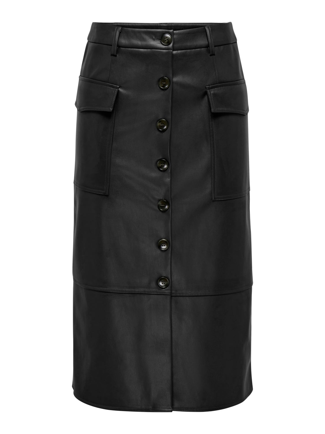 Midi skirt with buttons