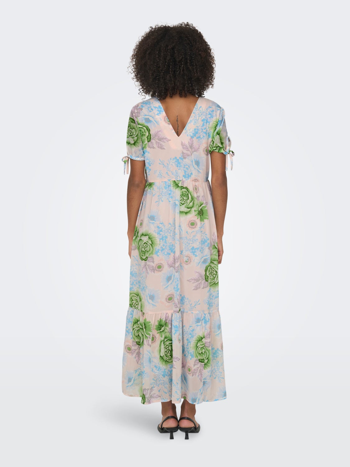 Maxi dress with v-neck